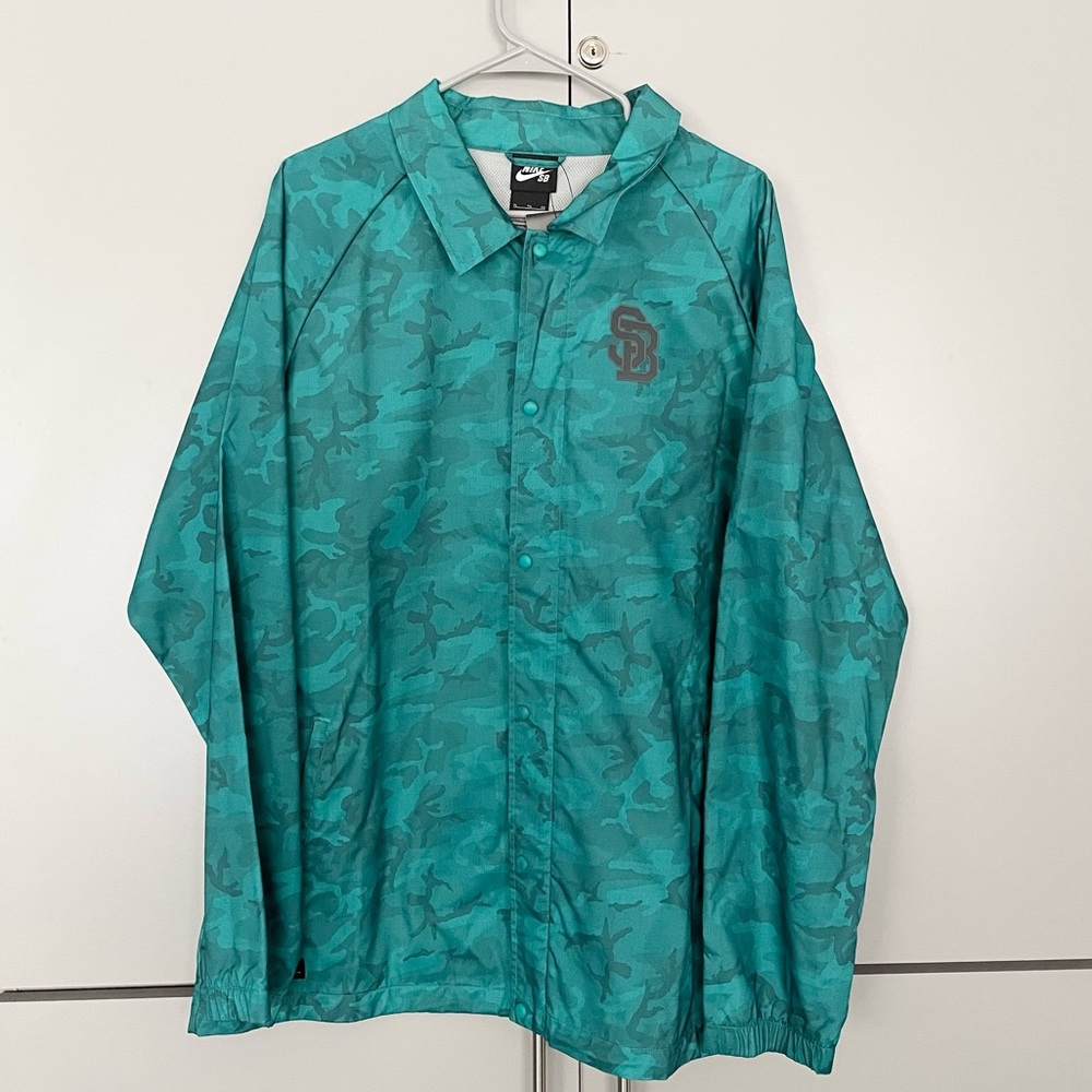 Nike SB multi colored zip up track jacket